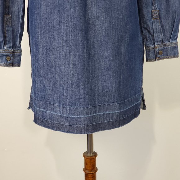 Sanctuary "Modern Desert" Faith Wash Denim Jean Shift Dress With Pockets NWT S - Picture 11 of 15